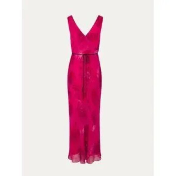 Realisation Par Silk Dress Pink Floral $285 Limited Edition Rose Devon Lee NWOT - Picture 6 of 16